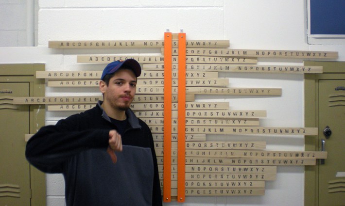 Alphabet Shift/Typographic Installation | EXPERIMENTAL TYPOGRAPHY